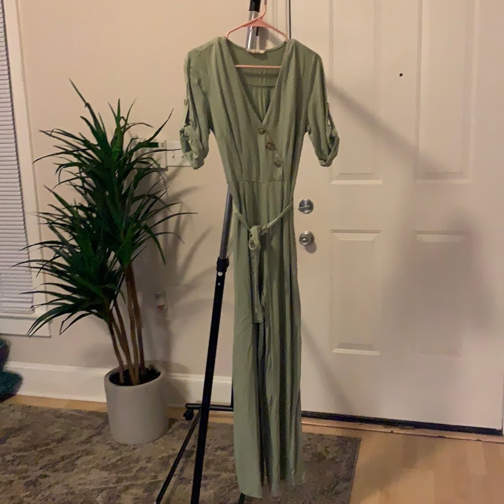 Rebellion Sage green jumpsuit small